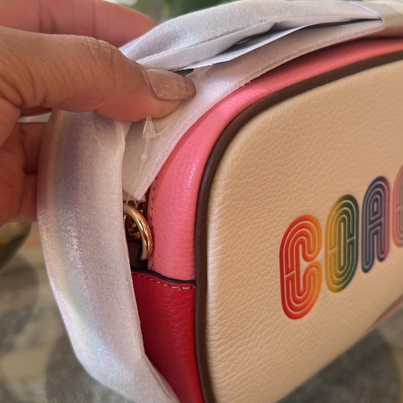 Coach Mini Jamie Camera Bag With Rainbow Coach Crossbody Bag pride - Picture 11 of 12